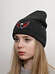 Шапка 47 BRAND арт. H-TBNCL20XXE-CC Washington Capitals NHL (серый / оливковый)